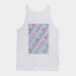 Candy Canes and Peppermint Pinwheels Tank Top